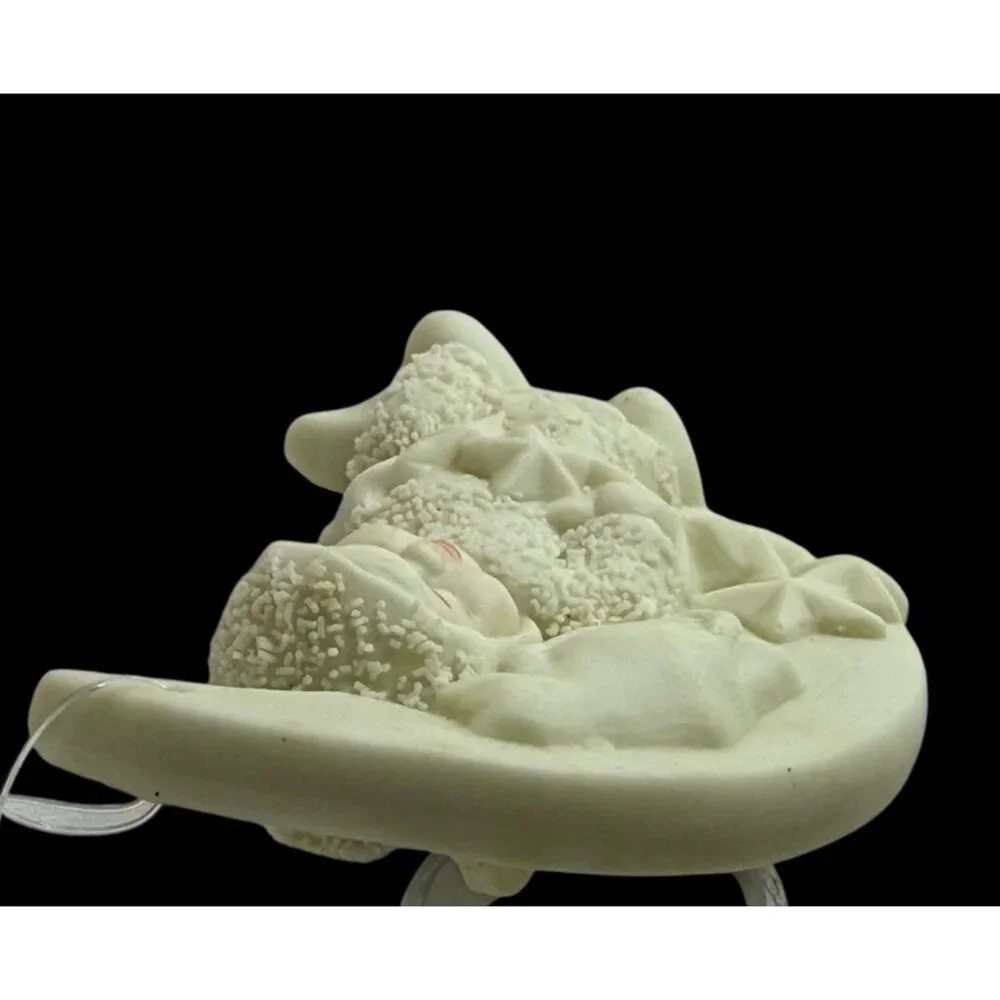 Dept 56 Snowbabies Christmas Ornament Rock A Bye Sleeping‎ Baby On Crescent Moon